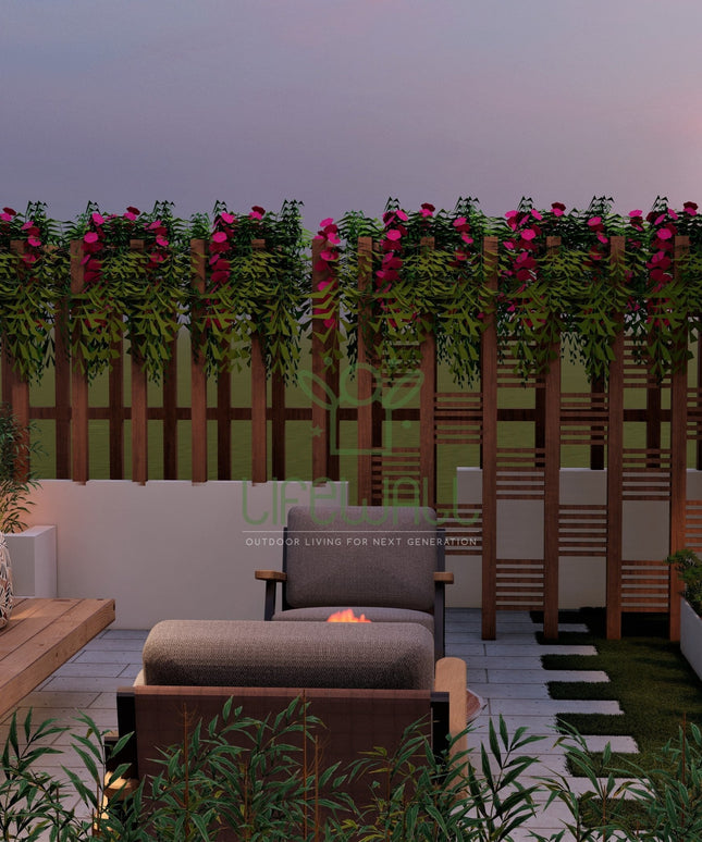 Green Wood Privacy Screen (Per Sqft)