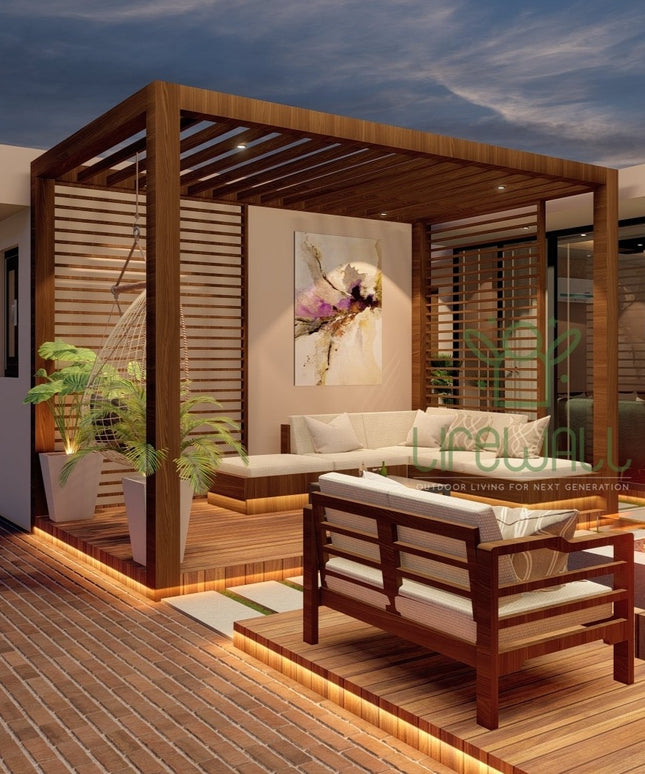 Wood Harmony Pergola (Per Sqft)