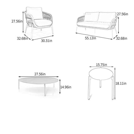 Brishi Furniture (4 Seater Outdoor Seating and Table Set)