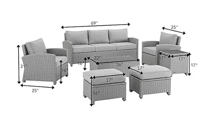Devoko Furniture (7 Seater Outdoor Seating and Table Set)