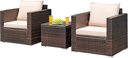 Mocha Mirage Set Furniture (2 Seater Outdoor Seating Chair and Table Set)