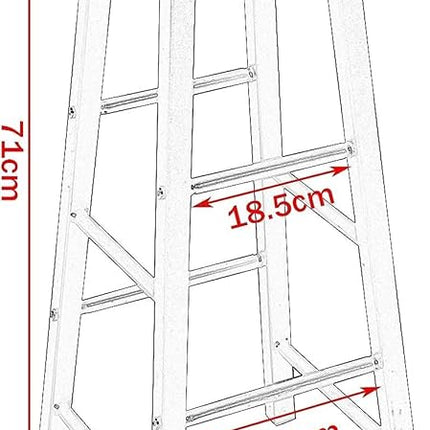 The Metal Wood Set Of 2 Bar Stools, 30 centimeters, 22.5 Centimeters, 196 Centimeters, Teal