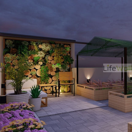 Jungle Wood Feature Wall (Per Sqft)