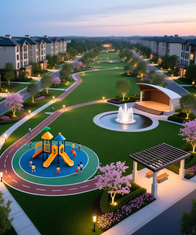 Custom Outdoor Landscape Planning for Residential Communities & Societies