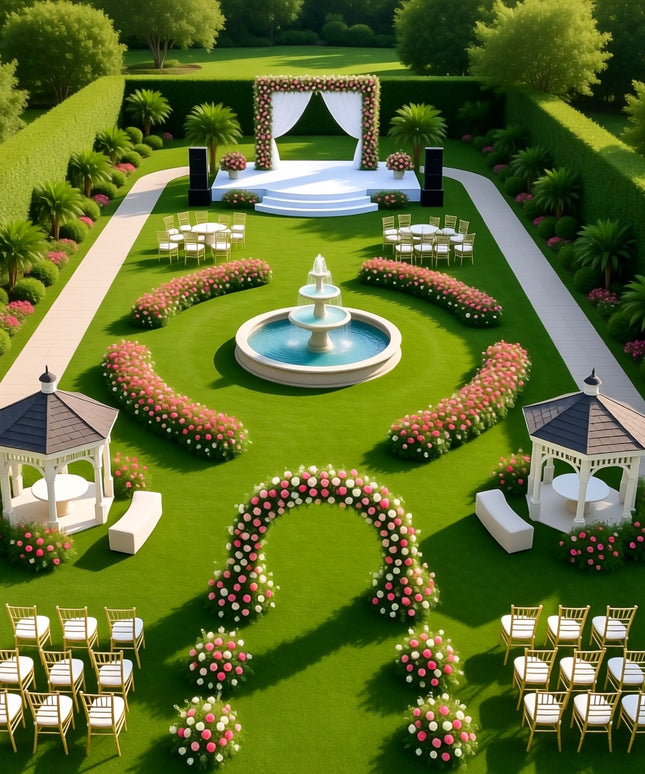 Exquisite Marriage Lawn Design – Custom Outdoor Event Spaces