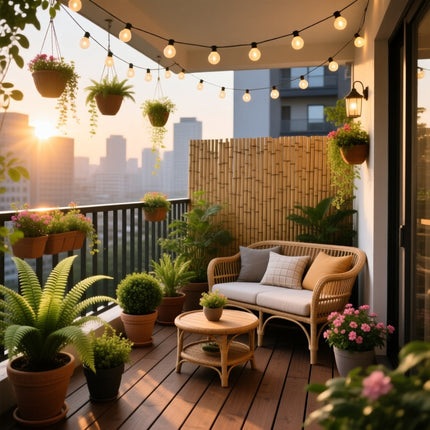 Residential Balcony Design – Cozy Balcony Garden & Seating Planning