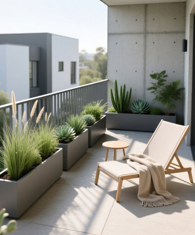 Residential Balcony Design – Cozy Balcony Garden & Seating Planning