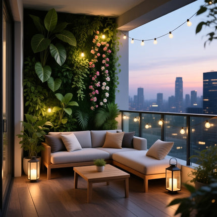 Residential Balcony Design – Cozy Balcony Garden & Seating Planning