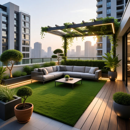 Luxury Residential Terrace Garden Design – Elegant Rooftop Party & Relaxation Space Concepts