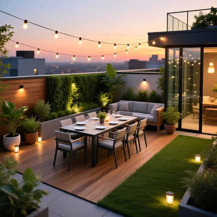 Luxury Residential Terrace Garden Design – Elegant Rooftop Party & Relaxation Space Concepts
