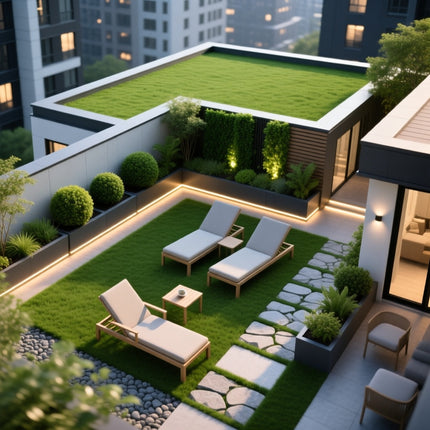 Luxury Residential Terrace Garden Design – Elegant Rooftop Party & Relaxation Space Concepts