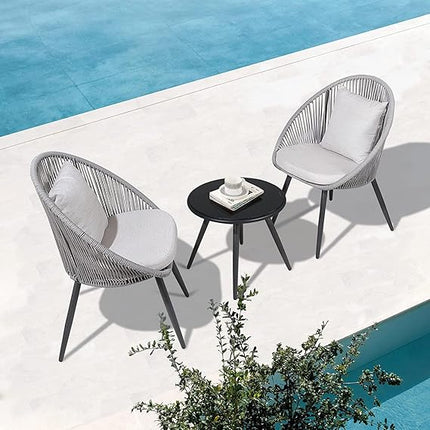 Garden Living Furniture (2 Seater Outdoor Seating Chair and Table Set)