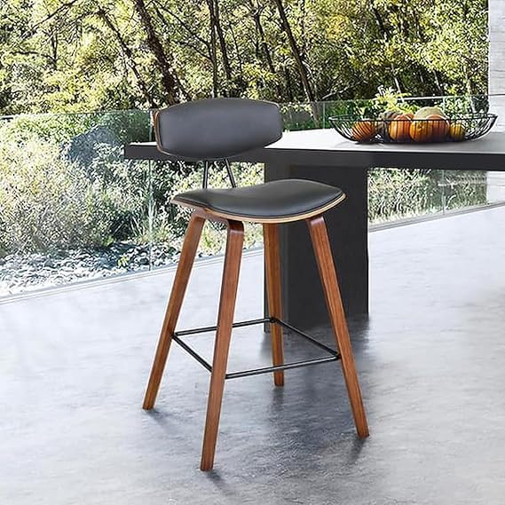 Classic Brown Set Of 2 Chairs Bent Plywood Breakfast Bar & Kitchen Stool