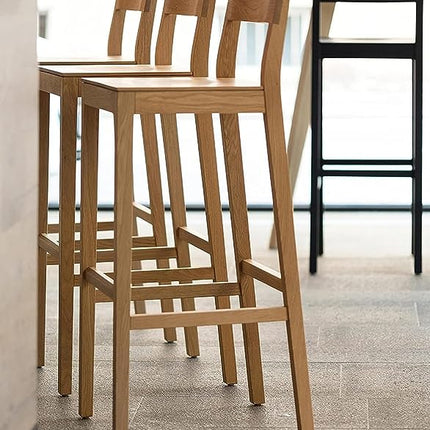 The simpleton Wooden bar Chair Wooden Bar Stool Restaurant Counter Chair Kitchen Counter heigh Chair Dimension: 15.75" Sq. x 41" H, x 15.43 Inch