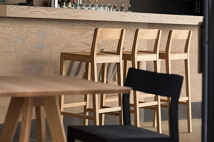 The simpleton Wooden bar Chair Wooden Bar Stool Restaurant Counter Chair Kitchen Counter heigh Chair Dimension: 15.75" Sq. x 41" H, x 15.43 Inch