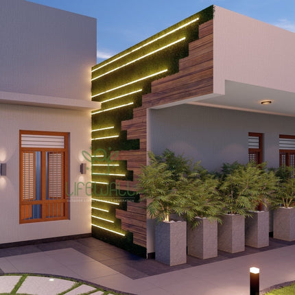 Crafted Staggered Lit Feature wall (Per Sqft)