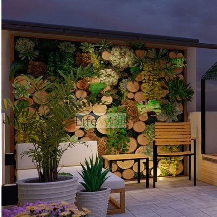 Jungle Wood Feature Wall (Per Sqft)