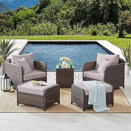 Royal Brown Furniture (4 Seater Outdoor Seating and Table Set)