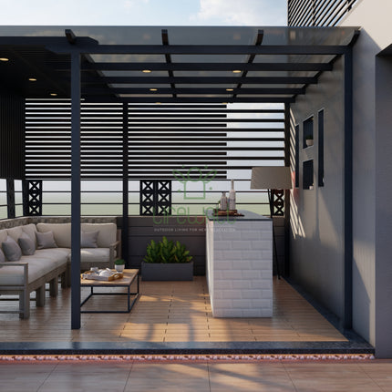 Mystic Dark Pergola (Per Sqft)