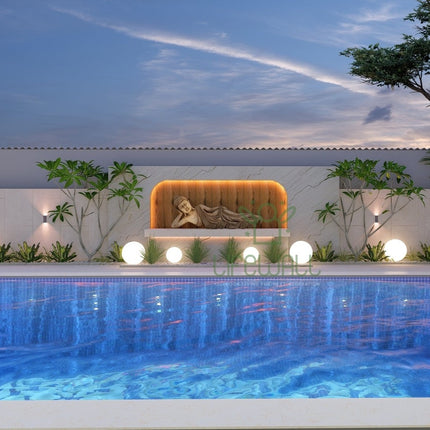 Calm Tranquil Buddha Feature Wall (Per Sqft)