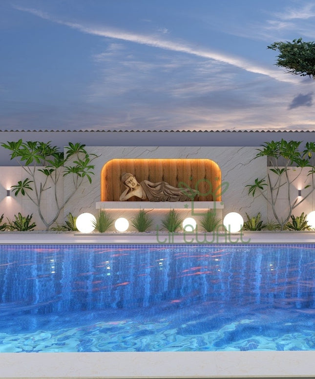 Calm Tranquil Buddha Feature Wall (Per Sqft)