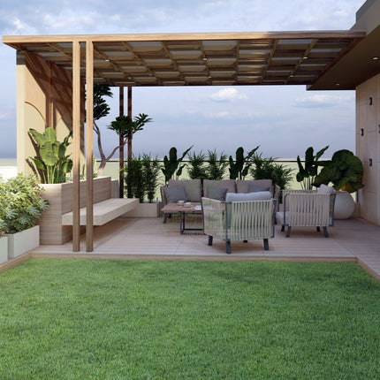 Skylight Shades Pergola (Per Sqft)