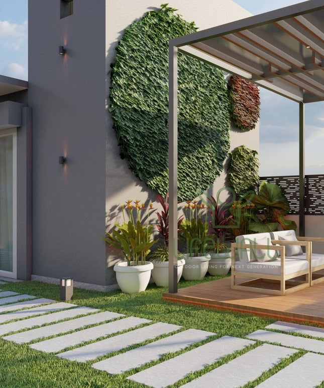 Green Wheel Feature Wall (Per Sqft)