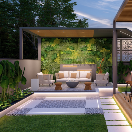 Green Meadow Pergola (Per Sqft)