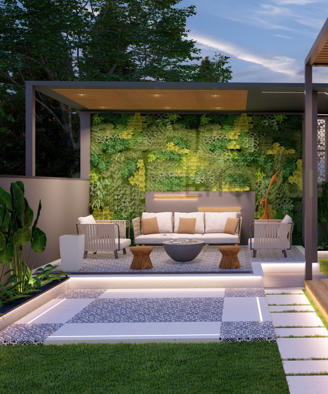 Green Meadow Pergola (Per Sqft)