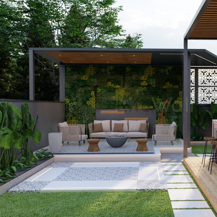 Green Meadow Pergola (Per Sqft)