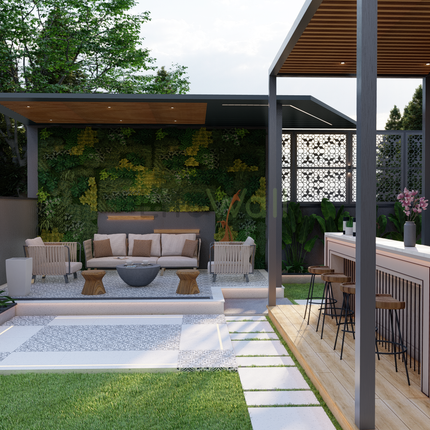 Green Meadow Pergola (Per Sqft)