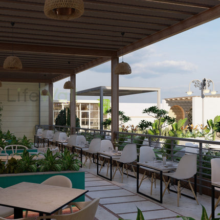 Mr. Rajan Restaurant | Terrace Garden Design