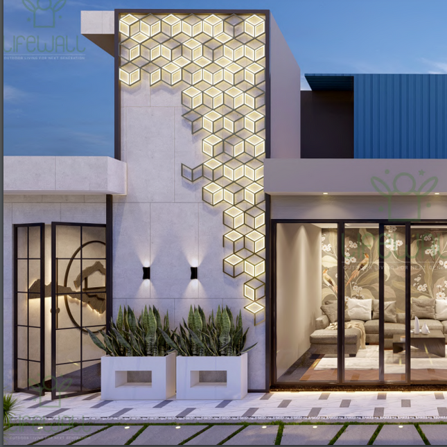 Block Burst Feature Wall (Per Sqft)