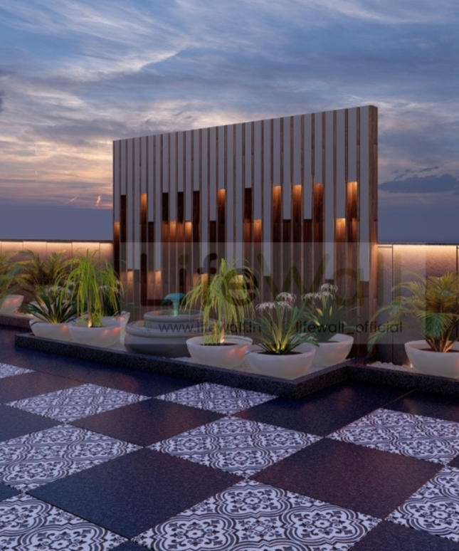 Staggered Wood Feature Wall (Per Sqft)