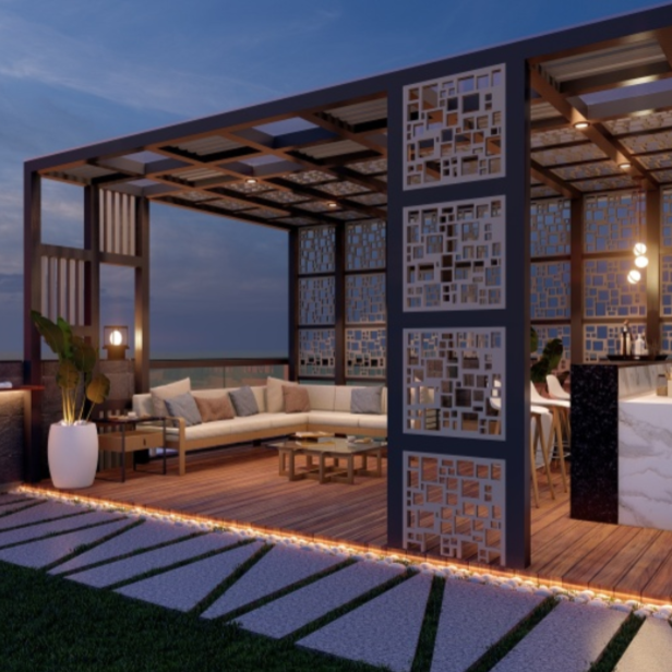 Uncomplicated Arbor Pergola (Per Sqft)