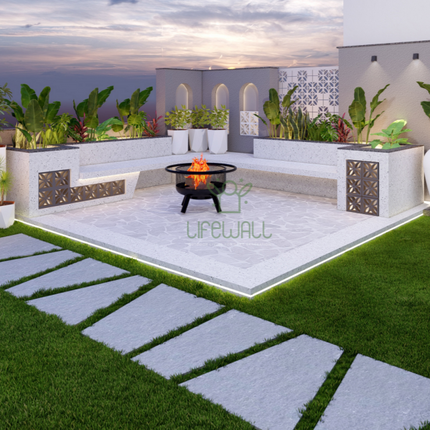 Amorphous Aqua Seating (Per Seat)