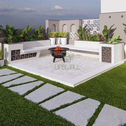 Amorphous Aqua Seating (Per Seat)