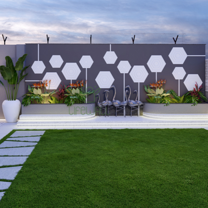 Polygon Pulse Feature Wall (Per Sqft)