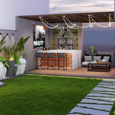 Glossy Fusion Pergola (Per Sqft)