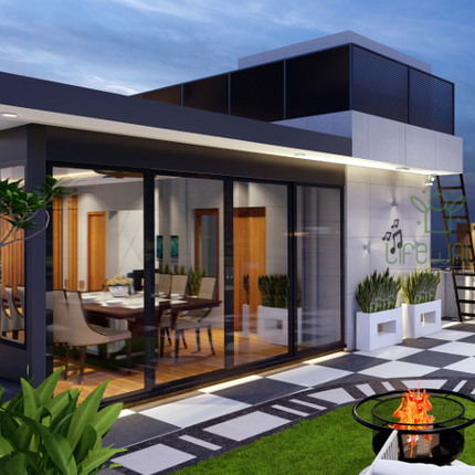 Aluminum & Glass Door