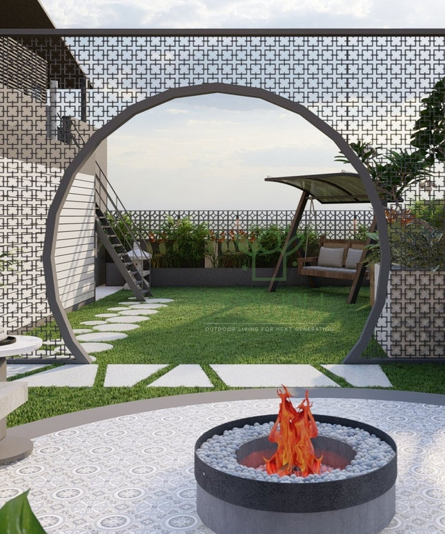 Radian Arch Partition Privacy Screen (Per Sqft)