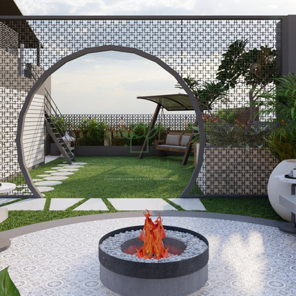 Radian Arch Partition Privacy Screen (Per Sqft)