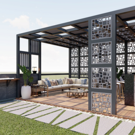 Uncomplicated Arbor Pergola (Per Sqft)