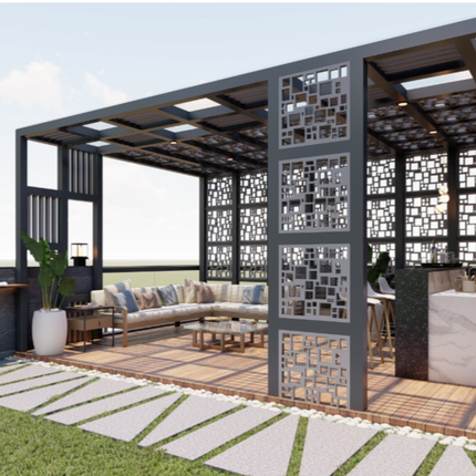 Uncomplicated Arbor Pergola (Per Sqft)