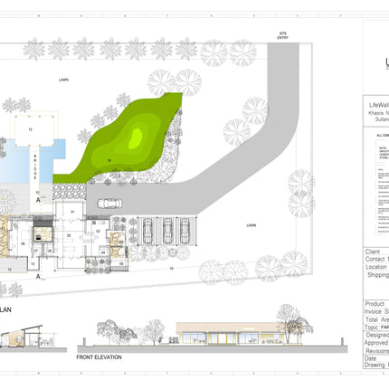 Working Drawings For Commercial Terrace, Lawn & Landscape Areas