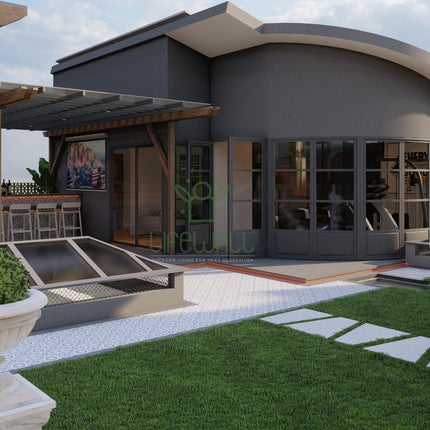 Rustic Twilight Pergola (Per Sqft)