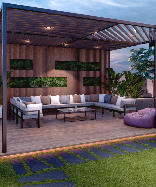 Pure Palette Pergola (Per Sqft)