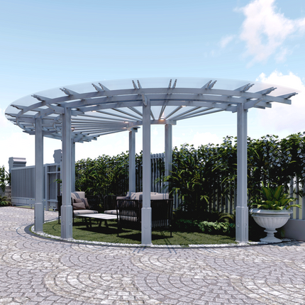 Lunar Crescent Pergola (Per Sqft)