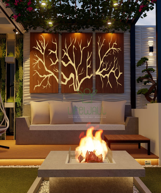 Glowing Branches Feature Wall (Per Sqft)
